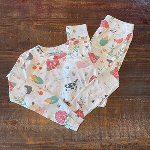 Farm theme pajama set size 8